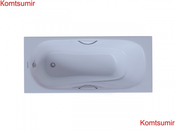 Aquatek AQ8070FH-00 ГАММА ванна чугунная эмалированная 1700x750 в комплекте с 4-мя ножками и 2-мя ручками