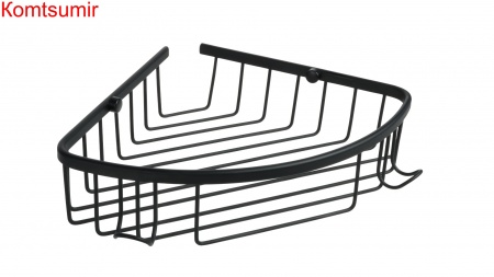 Полка угловая одноэтажная Fixsen Hotel черная, FX-31051-1A