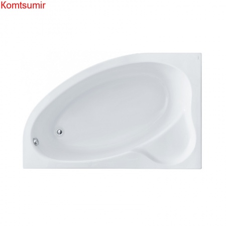 Ванна акриловая асимметричная Santek Эдера 170х100, левосторонняя, белая