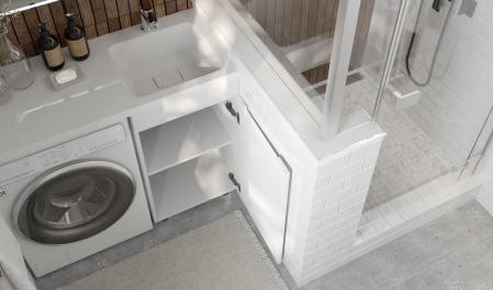 Тумба под стиральную машину Forte 110, напольная правая