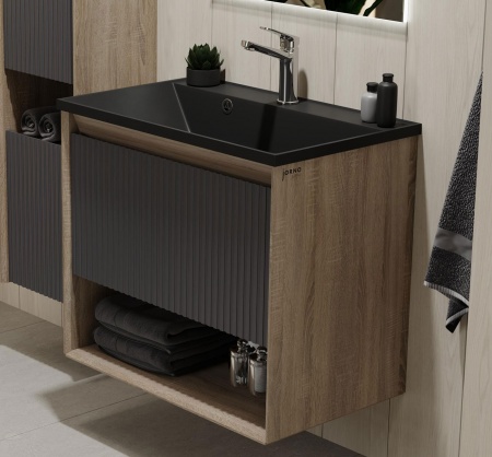 Тумба Tossony 70 подвесная Дуб Самдал/Антрацит