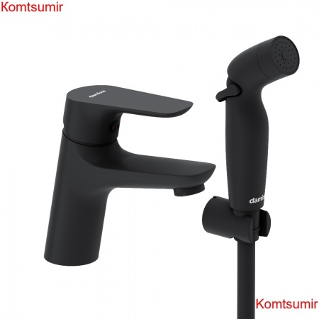 Damixa 770300300 Jupiter, смеситель для умывальника без дк с гигиеническим душем