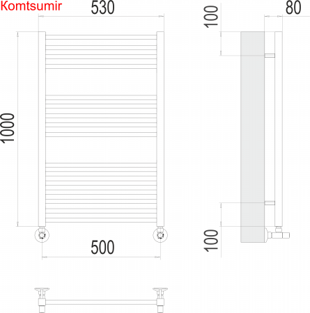 Ватикан П16 500х1000 Полотенцесушитель  TERMINUS Ватикан П16 500х1000 Полотенцесушитель  TERMINUS