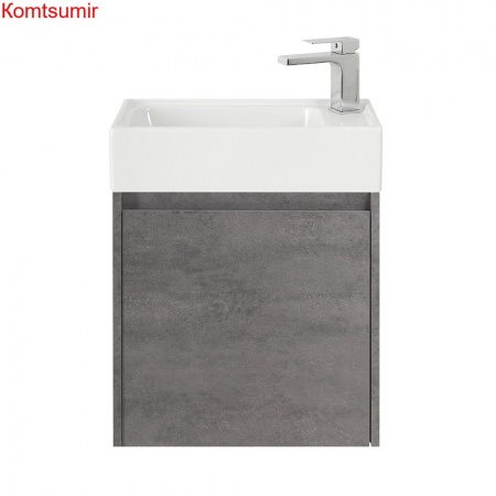 База под раковину подвесная BelBagno KRAFT MINI-500/260-1A-SO-CG-L Cemento Grigio