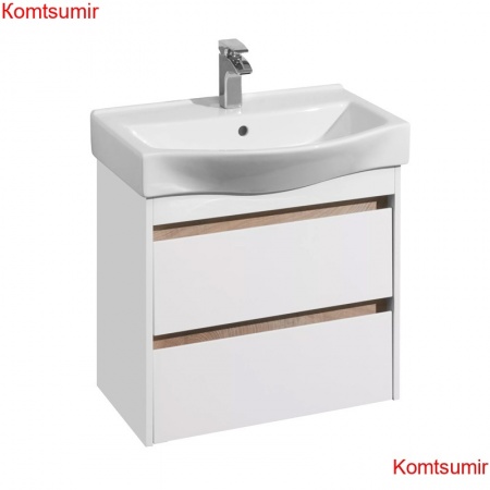 Тумба под раковину AQUATON Нортон 65 подвесная, белая 1A248801NT010