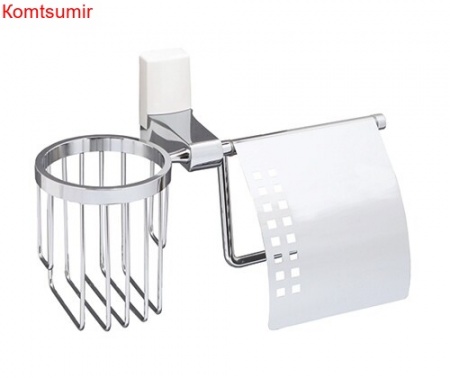 WasserKRAFT Leine K-5059WHITE Держатель туалетной бумаги и освежителя