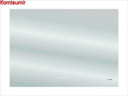 Зеркало: LED 060 pro 80*60, с подсветкой, антизапотевание, часы, Сорт1