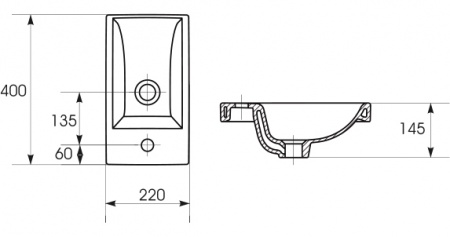 Мебельная раковина Iddis 0014000U28