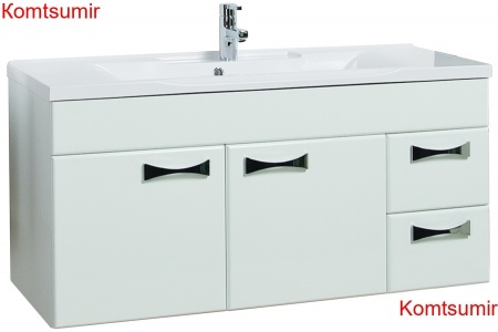 Тумба под раковину AQUATON Диор 100 подвесная, белая (1A167701DR010)