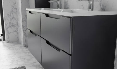 Тумба Wector 120 подвесная антрацит