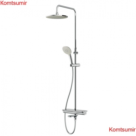 AM.PM F0770A500 Spirit V2.0 душ.система, набор: смеситель д/ванны/душа с термостатом, верхн. душ d 250 мм,