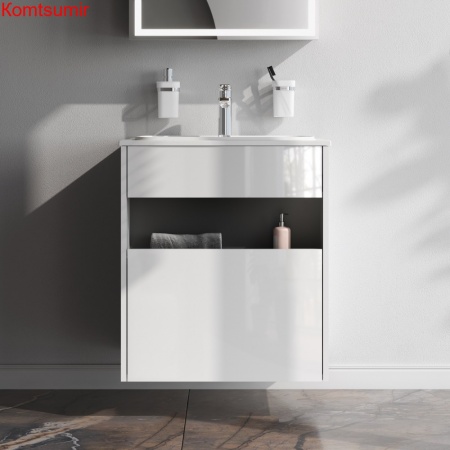 M8FFUX0601WG Func, База с нишей, 1 ящик (pull-out), 60 см, цвет белый глянец