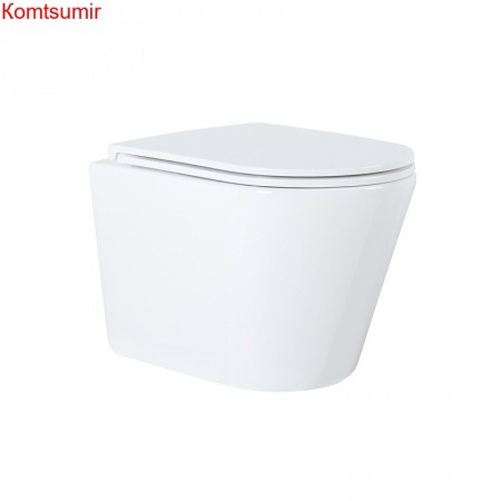 Унитаз подвесной Azario Teramo 515х355х365 безободковый с сиденьем микролифт (AZ-0053 )