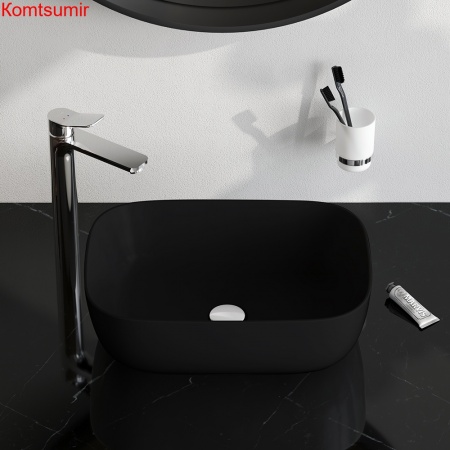 M8FWCC10450BM Func Раковина накладная, прямоугольник, 45 см, цвет черный матовый