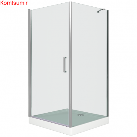 Душевой уголок поддон отдельно 80х80 квадратный Good Door Pandora CR-80-C-CH ПД00075