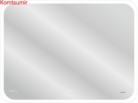 Зеркало: LED 070 pro 80*60, с подсветкой, сенсор, антизапотевание, ф-ция звонка, часы, Bluetooth, Сорт1