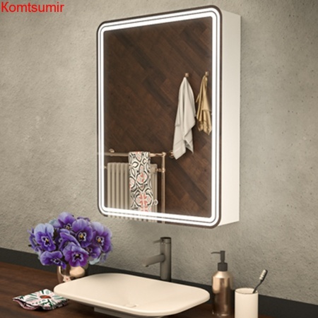 AZARIO зеркало-шкаф Adriana 1Л с подсветкой 600*800