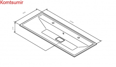 M50AWPX1201WG Inspire V2.0, раковина мебельная , искусственный мрамор, со сливом-переливом, 120 см