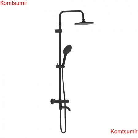 Damixa 977810300 Jupiter душевая система со смесителем ТМС, ванна/душ, чёрный