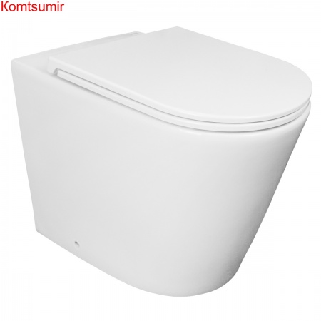 Унитаз напольный Azario Teramo 580х360х430 приставной, быстросъемное сиденье с микролифтом (AZ-1003N) Унитаз напольный Azario Teramo 580х360х430 приставной, быстросъемное сиденье с микролифтом (AZ-1003N)