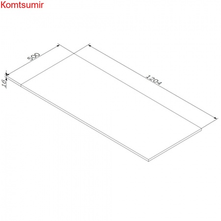 M8FST1200OF Func, Столешница, 120 см, цвет дерево текстурир-ое