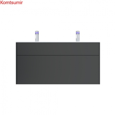 M50AFHX1203GM Inspire V2.0, База под раковину, подвесная, 120 см, 3 ящика, push-to-open, графит мато