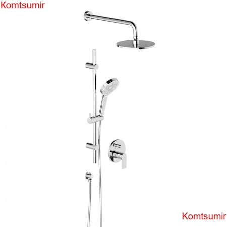 Damixa 947530000 Apollo встраиваемая душевая система с душевым смесителем и штангой, хром Damixa 947530000 Apollo встраиваемая душевая система с душевым смесителем и штангой, хром