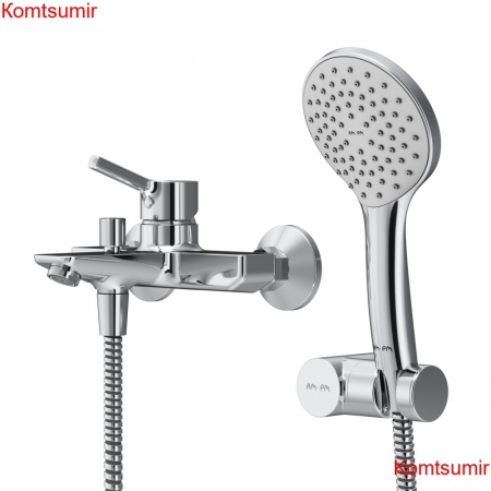 AM.PM F85B15000 X-Joy S, смеситель д/ванны/душа, душ.набор, хром, шт.