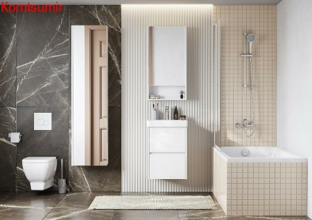 Зеркальный шкаф Aquaton Сканди 45 Белый (1A252002SD010) Зеркальный шкаф Aquaton Сканди 45 Белый (1A252002SD010)