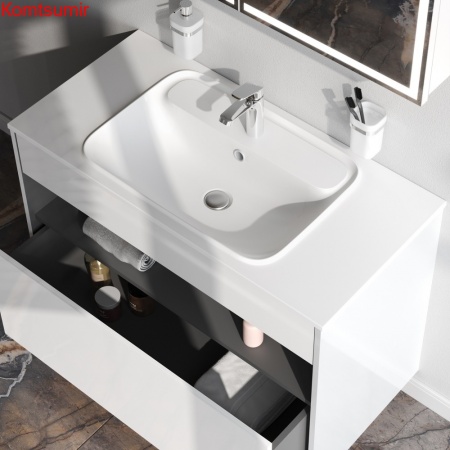 M8FFUX1001WG Func, База с нишей, 1 ящик (pull-out), 100 см, цвет белый глянец