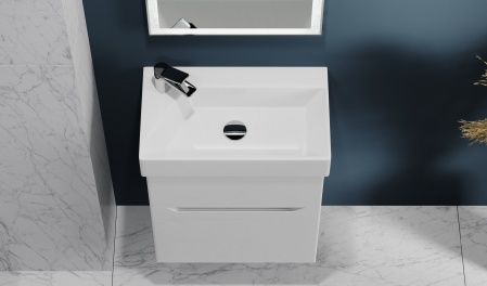 Тумба Brik 55 подвесная Белая