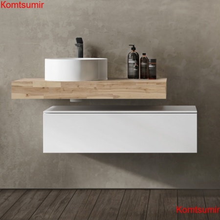 Тумба Modulare 100 подвесная Белая