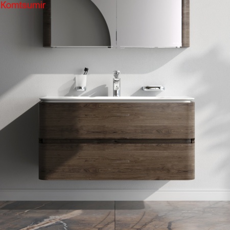 M30FHX1002TF Sensation, База под раковину, подвесная, 100 см, ящики, табачный дуб, текстурированная,