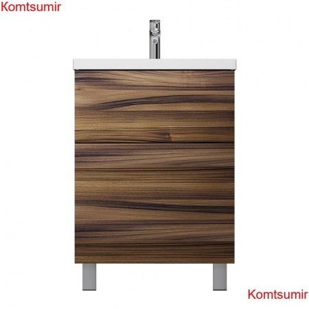 M90FSX0602HF Gem, База под раковину, напольная, 60 см, 2 ящика, цвет: орех