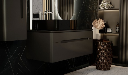 Тумба Shine 100 подвесная антрацит