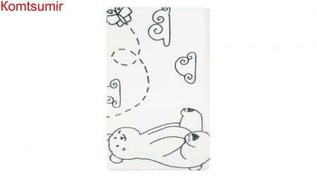 Коврик для ванной Fixsen Teddy Air  1-ый, FX-6001T, белый, 50х80см