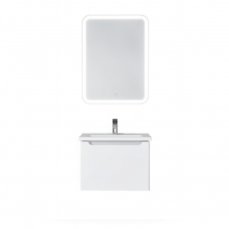 Тумба под раковину Supro 50 подвесная белая