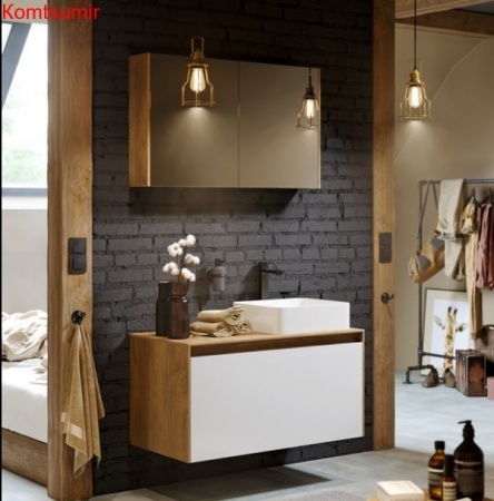 Тумба с раковиной Aqwella 5 stars Mobi 120 белая