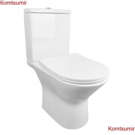 Унитаз-компакт Azario Fretta new 370х615х790 напольный, безободковый в комплекте с бачком и сиденьем микролифт (AZ-1223B) Унитаз-компакт Azario Fretta new 370х615х790 напольный, безободковый в комплекте с бачком и сиденьем микролифт (AZ-1223B)