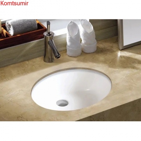 Раковина встраиваемая снизу Azario 41.5х49.5х19, фаянс, цвет Белый (AZ908-20)