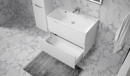 Тумба Wector 80 подвесная белая