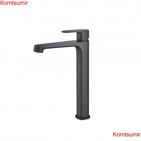 Смеситель для раковины 240, без донного клапана AQUATEK, матовый черный AQ1204MB ОБЕРОН