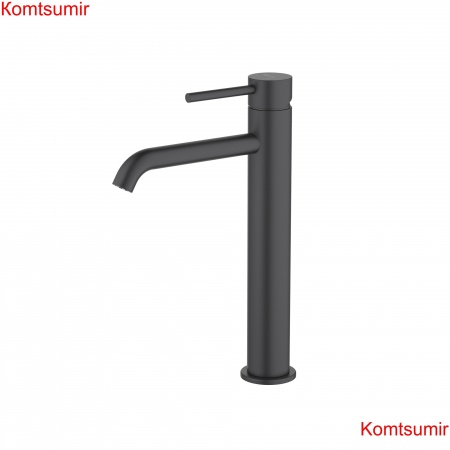 Смеситель для раковины 215, без донного клапана AQUATEK, матовый черный AQ1304MB ЕВРОПА