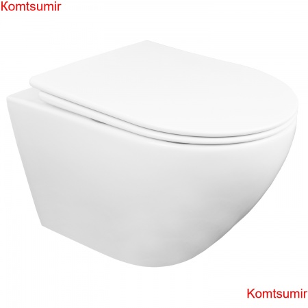 Унитаз подвесной Azario Fatto 360х480х350 безободковый, c быстросъемным сиденьем микролифт (AZ-1049WS) Унитаз подвесной Azario Fatto 360х480х350 безободковый, c быстросъемным сиденьем микролифт (AZ-1049WS)