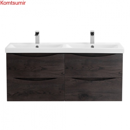 База под раковину подвесная с четырмя ящиками BelBagno MARINO-CER-1200-4C-SO-2-RNG-P Rovere Nature Grigio