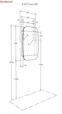 Зеркало-шкаф AQUATON Сохо 60 левая, графит (1A258302AJA0L)