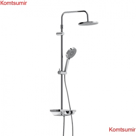 Damixa 947730000 Apollo душевая система с ванно-душевым смесителем-полкой, хром