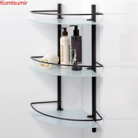 WasserKRAFT K-3633 Полка стеклянная тройная