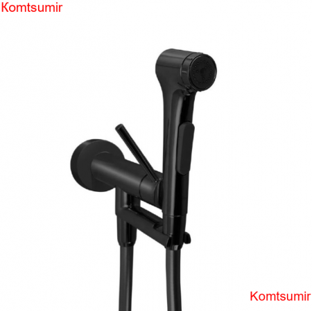 Гигиенический душ со смесителем Jacob Delafon Elate черный матовый (E28317-BL)