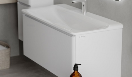 Тумба Welto 100 подвесная белая